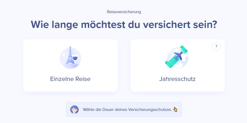 Länge Versicherungsschutz