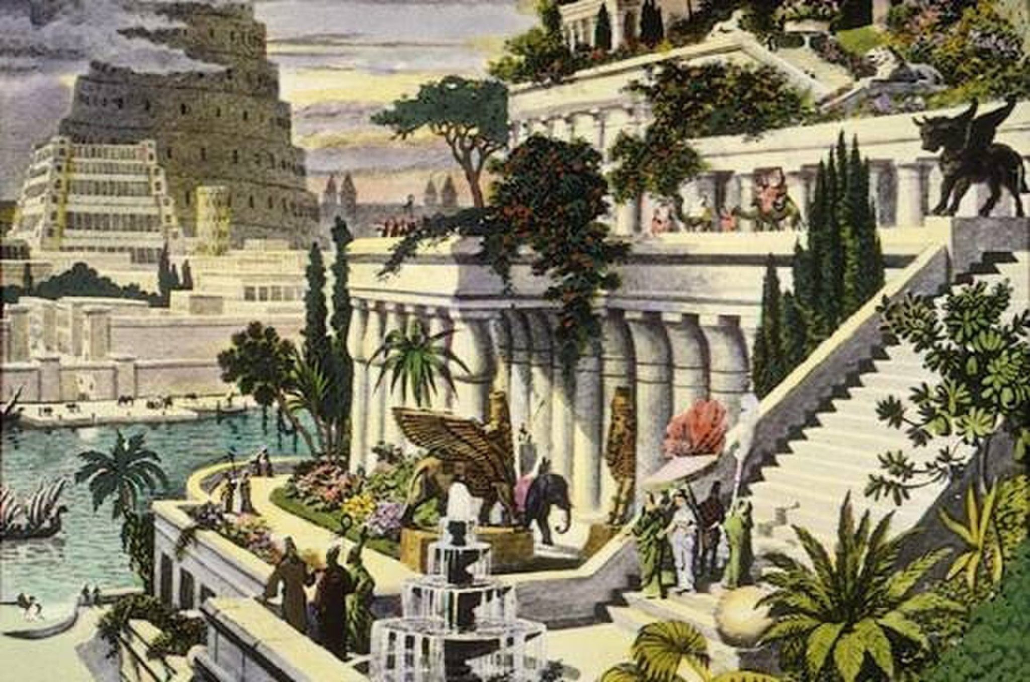 Die Hängenden Gärten der Semiramis in Babylon