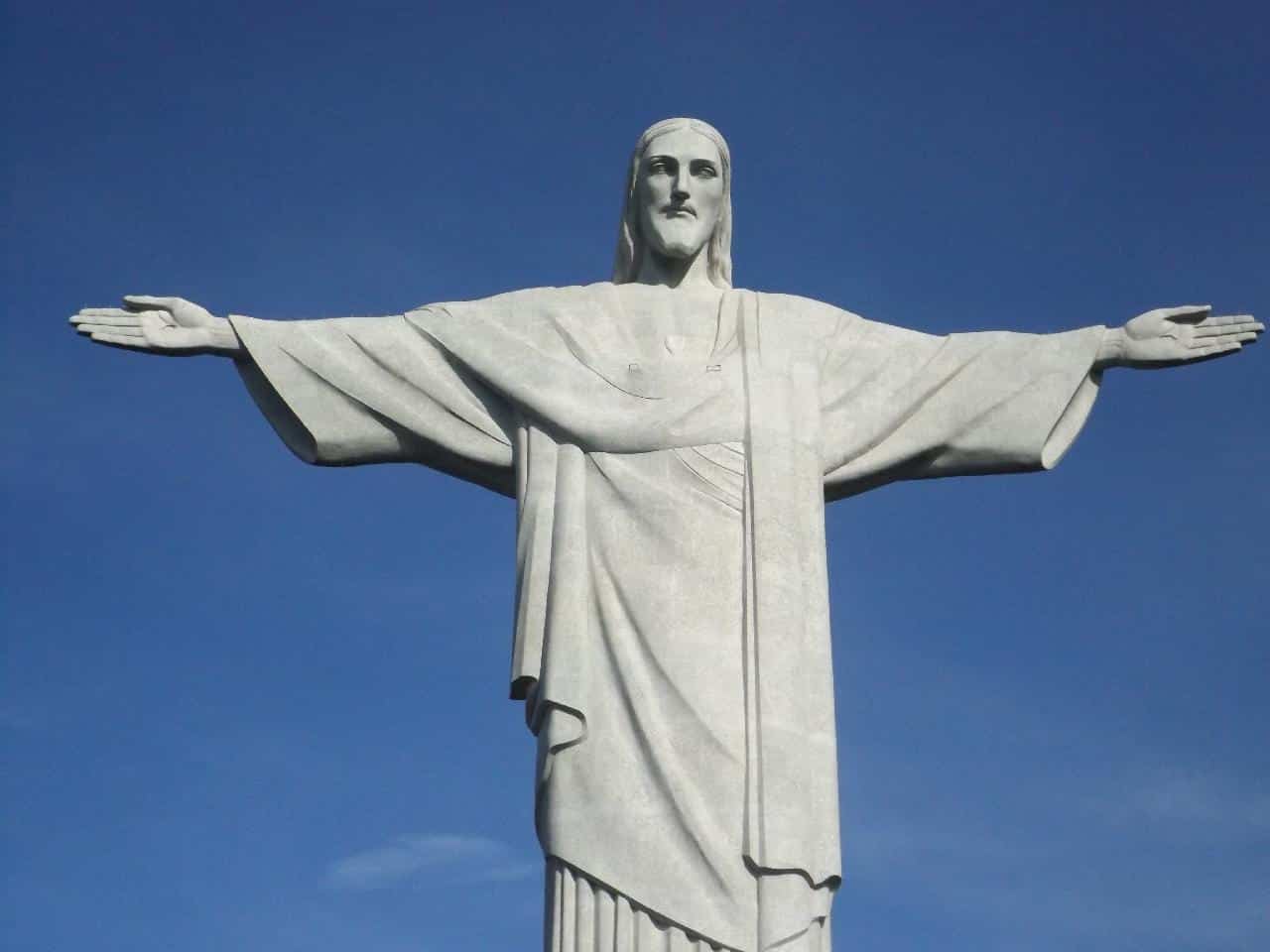 Die Erlöserstatue auf dem Berg Corcovado in Rio de Janeiro Brasilien
