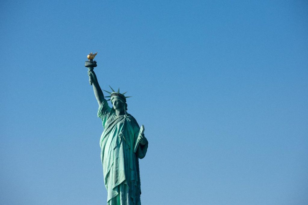 Die Freiheitsstatue in New York